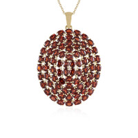 Collier en argent et Grenat du Mozambique
