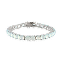 Bracelet en argent et Calcédoine d'eau