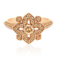 Bague en or et Diamant rose de France SI1 d'Argyle 