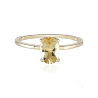 Bague en or et Béryl doré