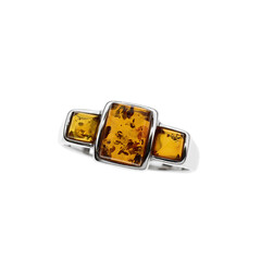 Bague en argent et Ambre baltique