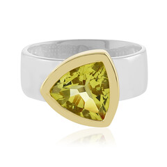 Bague en argent et Quartz citron