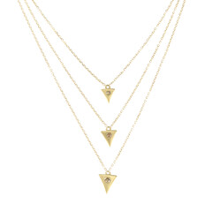 Collier en or et Diamant champagne I2 (de Melo)
