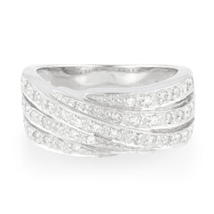 Bague en argent et Zircon