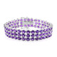 Bracelet en argent et Améthyste de Zambie