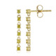 Boucles d'oreilles en or et Diamant SI2 jaune