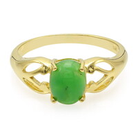 Bague pour homme en argent et Chrysoprase impériale