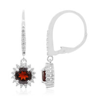 Boucles d'oreilles en argent et Grenat