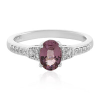 Bague en argent et Spinelle pourpre