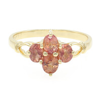 Bague en or et Saphir Padparadscha non chauffé (AMAYANI)
