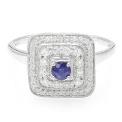 Bague en argent et Saphir de Kanchanaburi