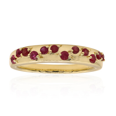 Bague en or et Béryl rouge