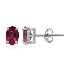 Boucles d'oreilles en argent et Topaze mystique rose