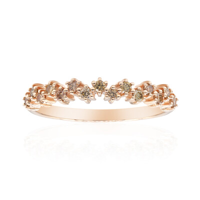 Bague en or et Diamant rose de France SI1 d'Argyle  (Annette)