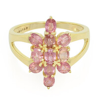 Bague en or et Saphir Padparadscha non chauffé (AMAYANI)