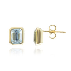 Boucles d'oreilles en or et Aigue-Marine Santa Maria (CUSTODANA)