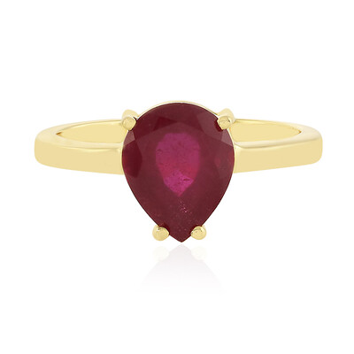 Bague en argent et Rubis de Madagascar