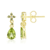 Boucles d'oreilles en or et Péridot