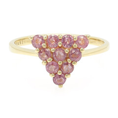Bague en or et Saphir Padparadscha non chauffé (AMAYANI)