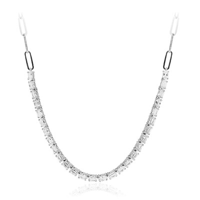 Collier en argent et Topaze blanche