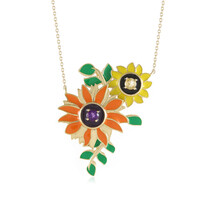 Collier en argent et Citrine