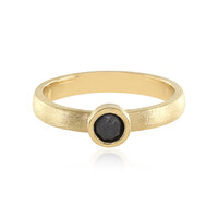 Bague en argent et Diamant noir