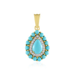 Pendentif en argent et Turquoise Sleeping Beauty (Faszination Türkis)