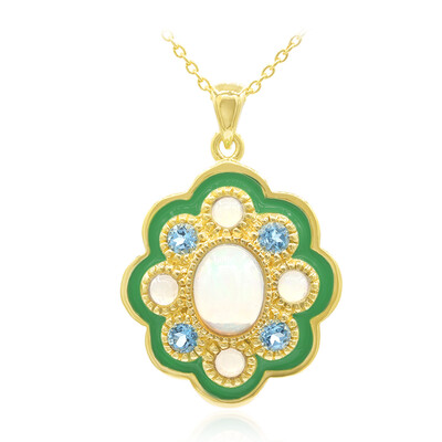 Collier en argent et Opale Welo