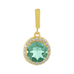 Pendentif en argent et Fluorite d'Esperanza
