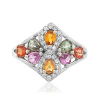 Bague en argent et Saphir