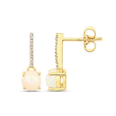 Boucles d'oreilles en argent et Opale Welo