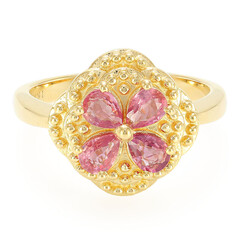Bague en or et Saphir Padparadscha non chauffé (AMAYANI)