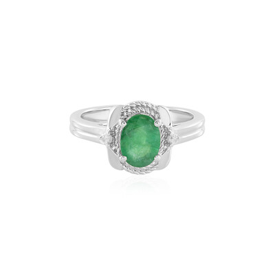 Bague en argent et Emeraude de Zambie