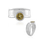 Bague en argent et Béryl jaune (de Melo)