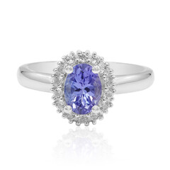 Bague en argent et Tanzanite non chauffée