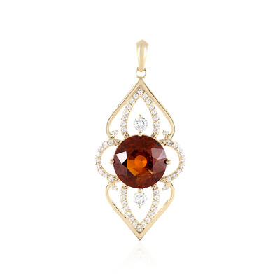 Pendentif en or et Grenat Hessonite