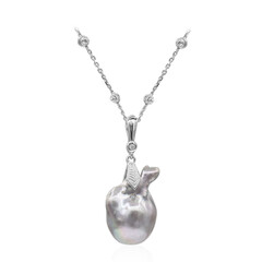 Collier en argent et Perle de culture d'eau douce (TPC)