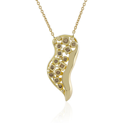 Collier en or et Diamant champagne I2 (de Melo)