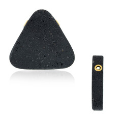 Pendentif en argent et Perle de lave