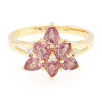 Bague en or et Saphir Padparadscha non chauffé (AMAYANI)