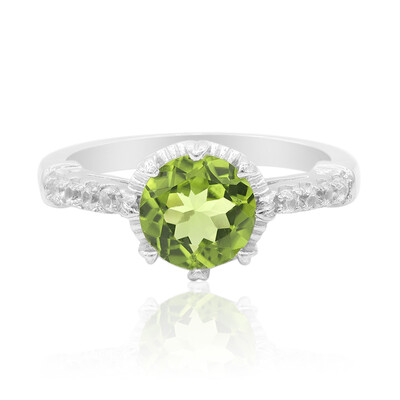 Bague en argent et Péridot