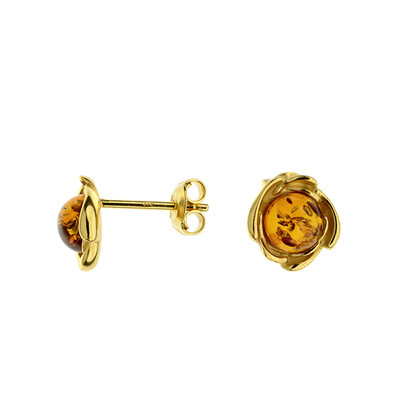 Boucles d'oreilles en argent et Ambre baltique (dagen)