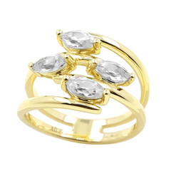 Bague en or et Zircon (de Melo)