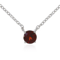 Collier en argent et Grenat du Mozambique