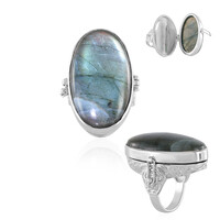 Bague en laiton et Labradorite (Juwelo Style)
