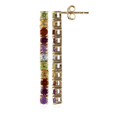 Boucles d'oreilles en argent et Péridot de Birmanie