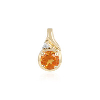 Pendentif en argent et Citrine