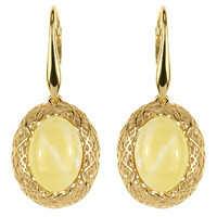 Boucles d'oreilles en argent et Ambre baltique