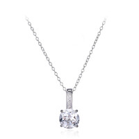 Collier en argent et Topaze blanche