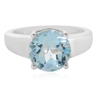 Bague en argent et Topaze bleu ciel
